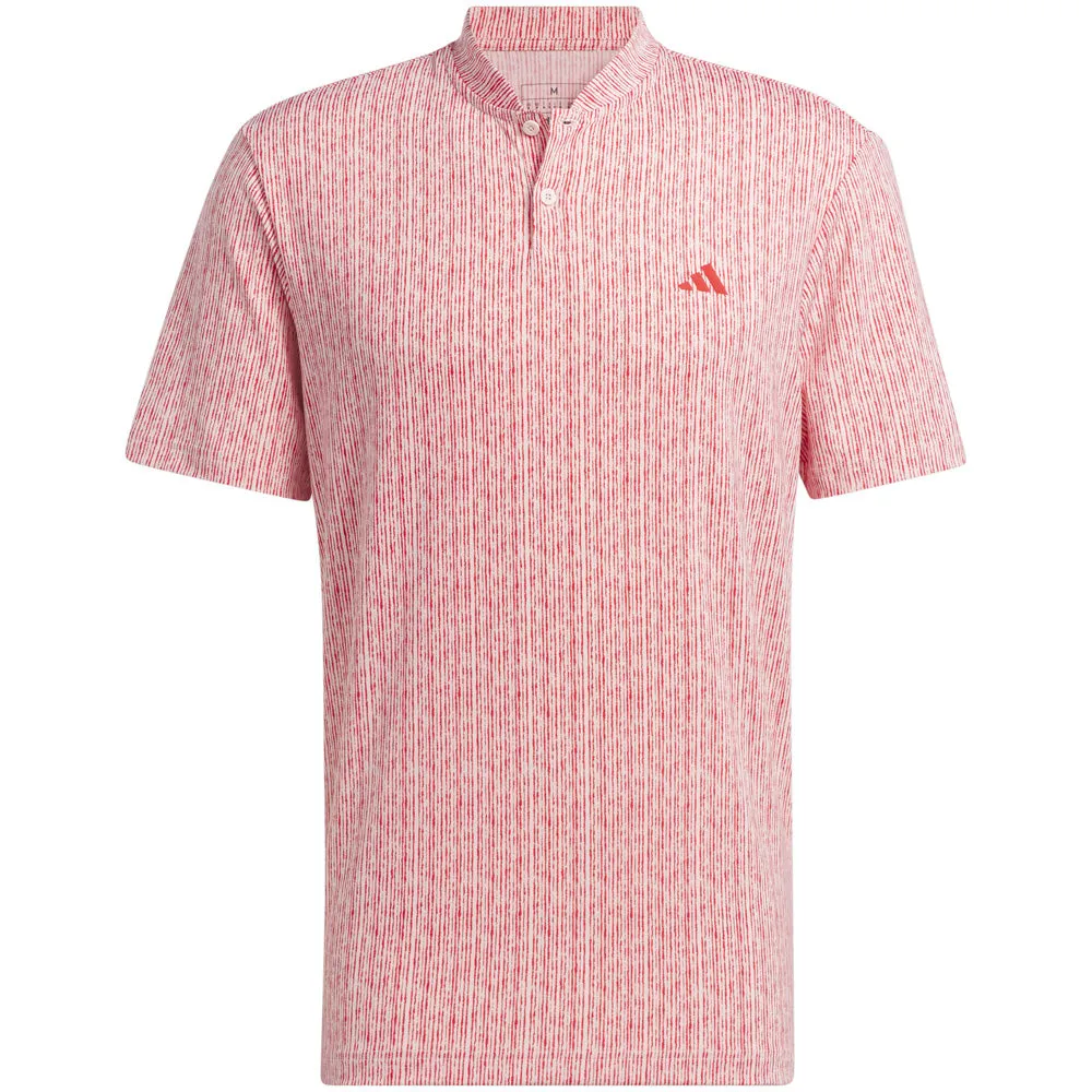 adidas Ultimate365 Printed Polo Shirt - Sandy Pink/Better Scarlet