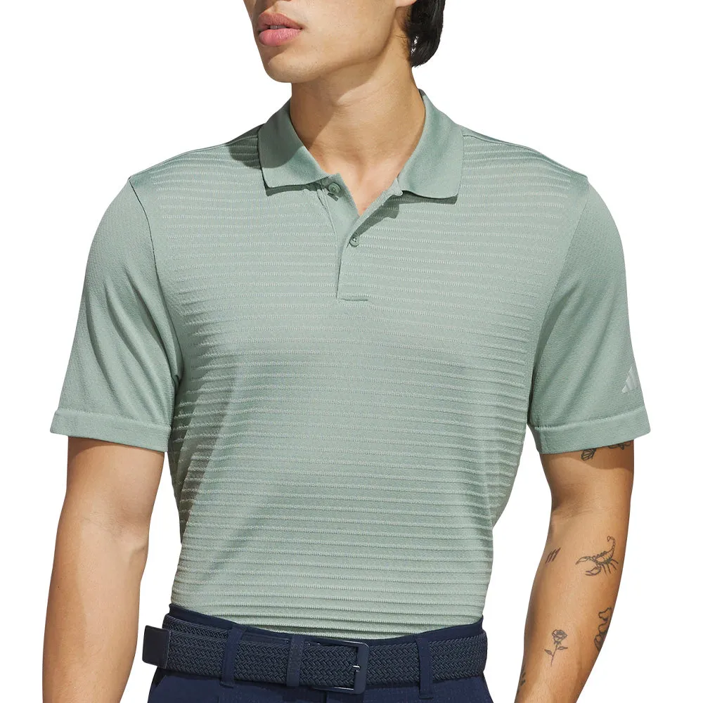 Adidas Ultimate365 Tour Seamless Polo Shirt - Silver Green