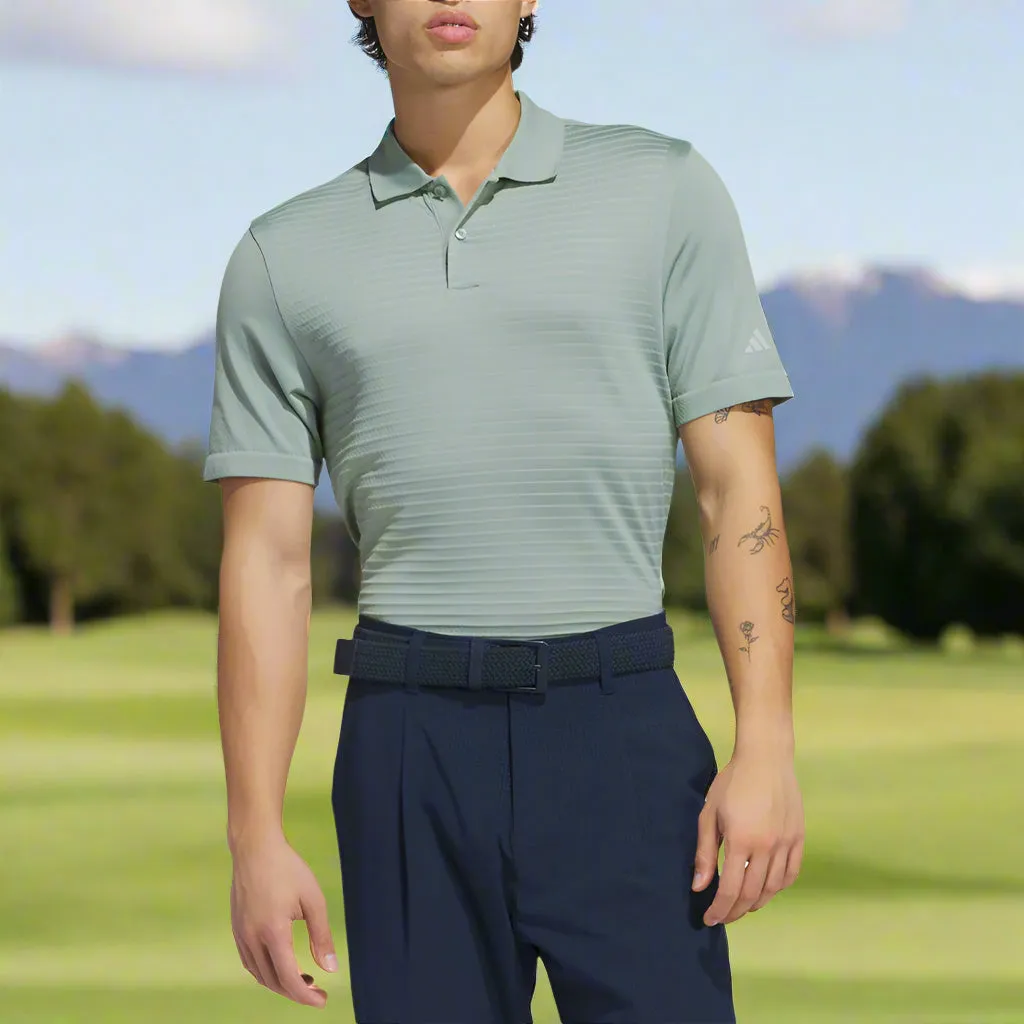 Adidas Ultimate365 Tour Seamless Polo Shirt - Silver Green