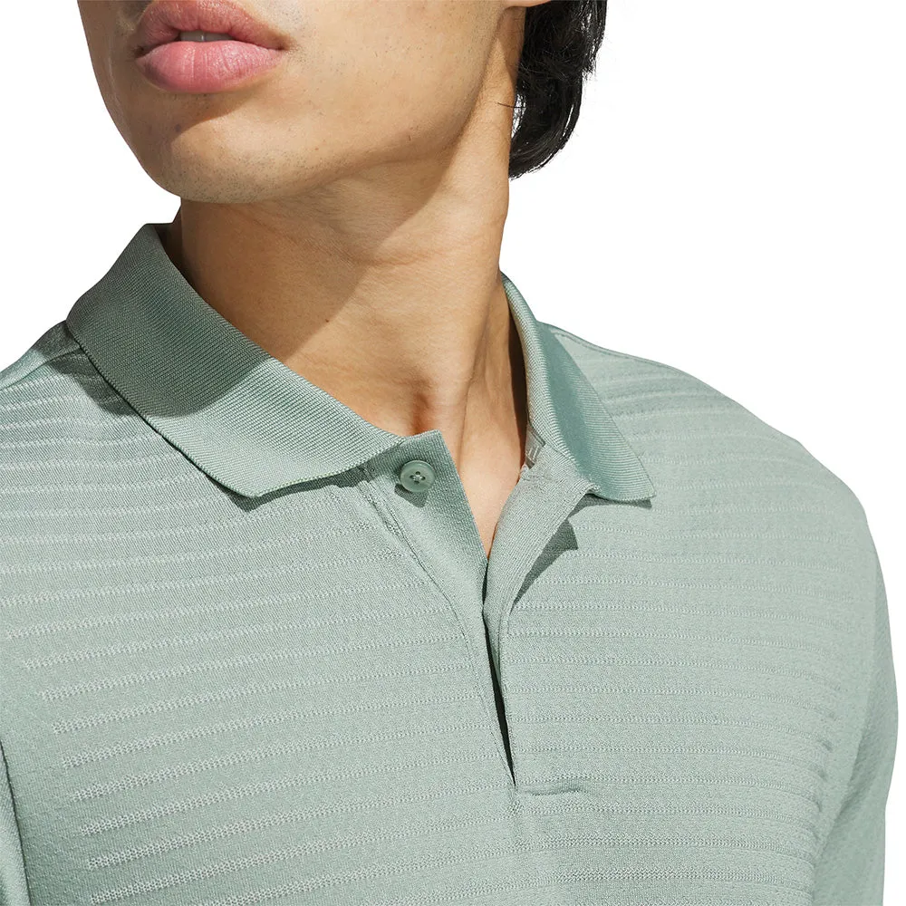 Adidas Ultimate365 Tour Seamless Polo Shirt - Silver Green