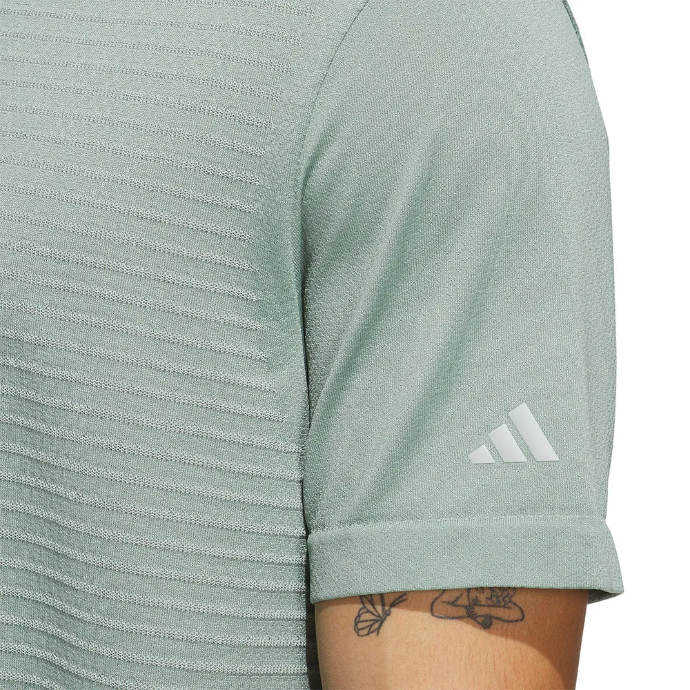 Adidas Ultimate365 Tour Seamless Polo Shirt - Silver Green