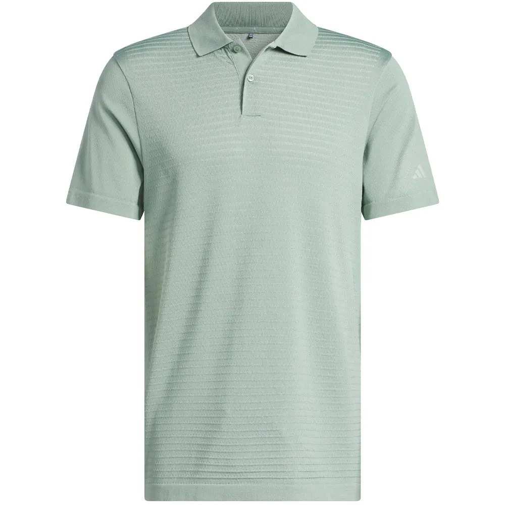 Adidas Ultimate365 Tour Seamless Polo Shirt - Silver Green