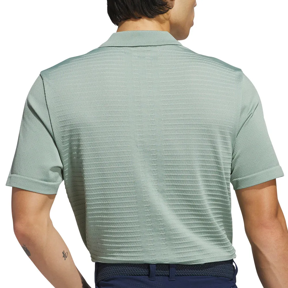 Adidas Ultimate365 Tour Seamless Polo Shirt - Silver Green