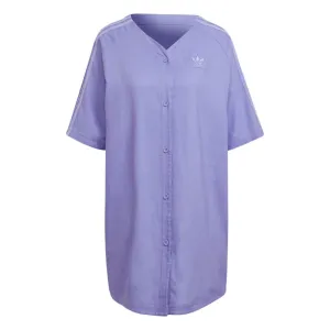 Adidas Women's Linen Baseball Dress, Light Purple