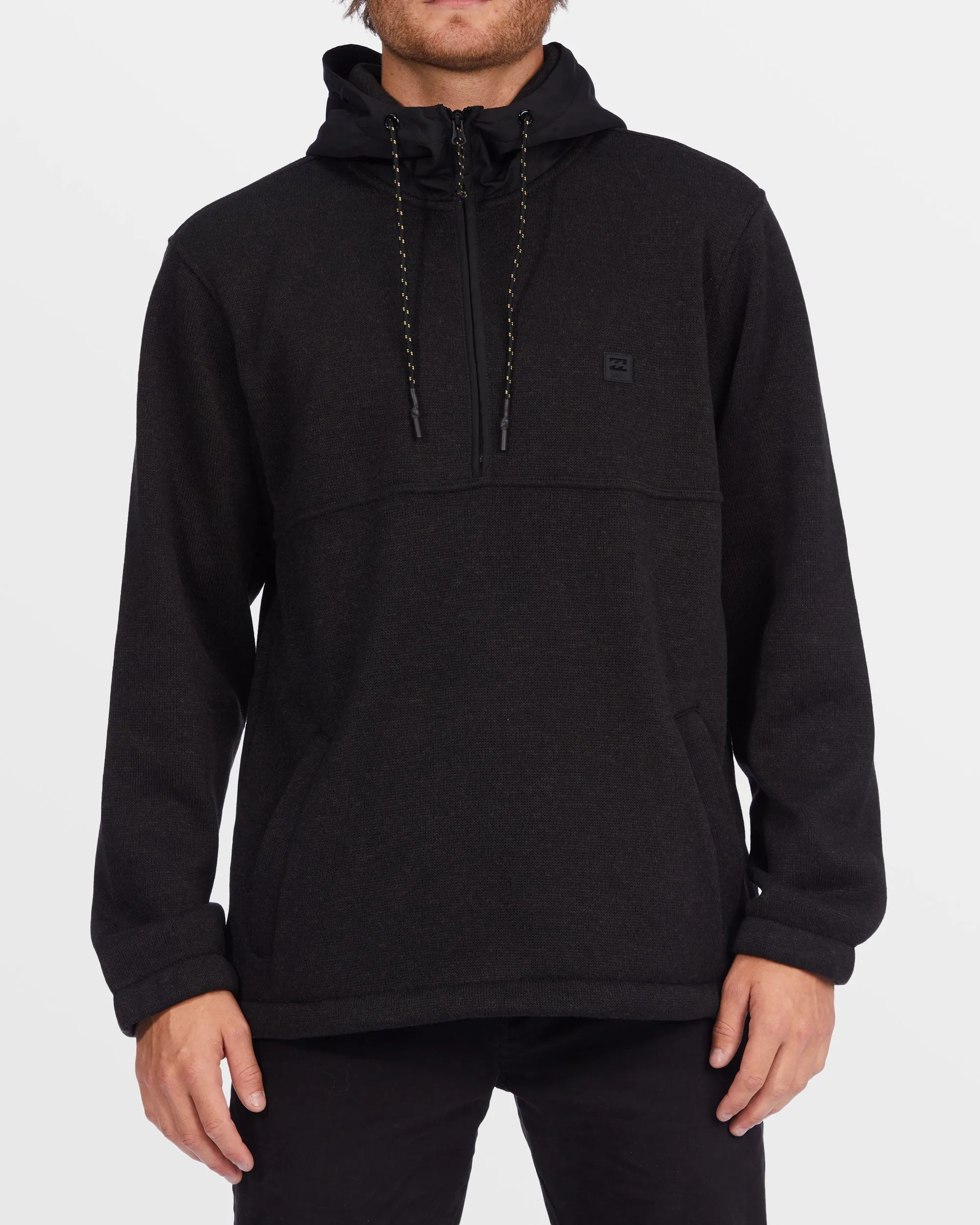 A/Div Boundary Hooded Half-Zip Pullover - Black Heather Billabong