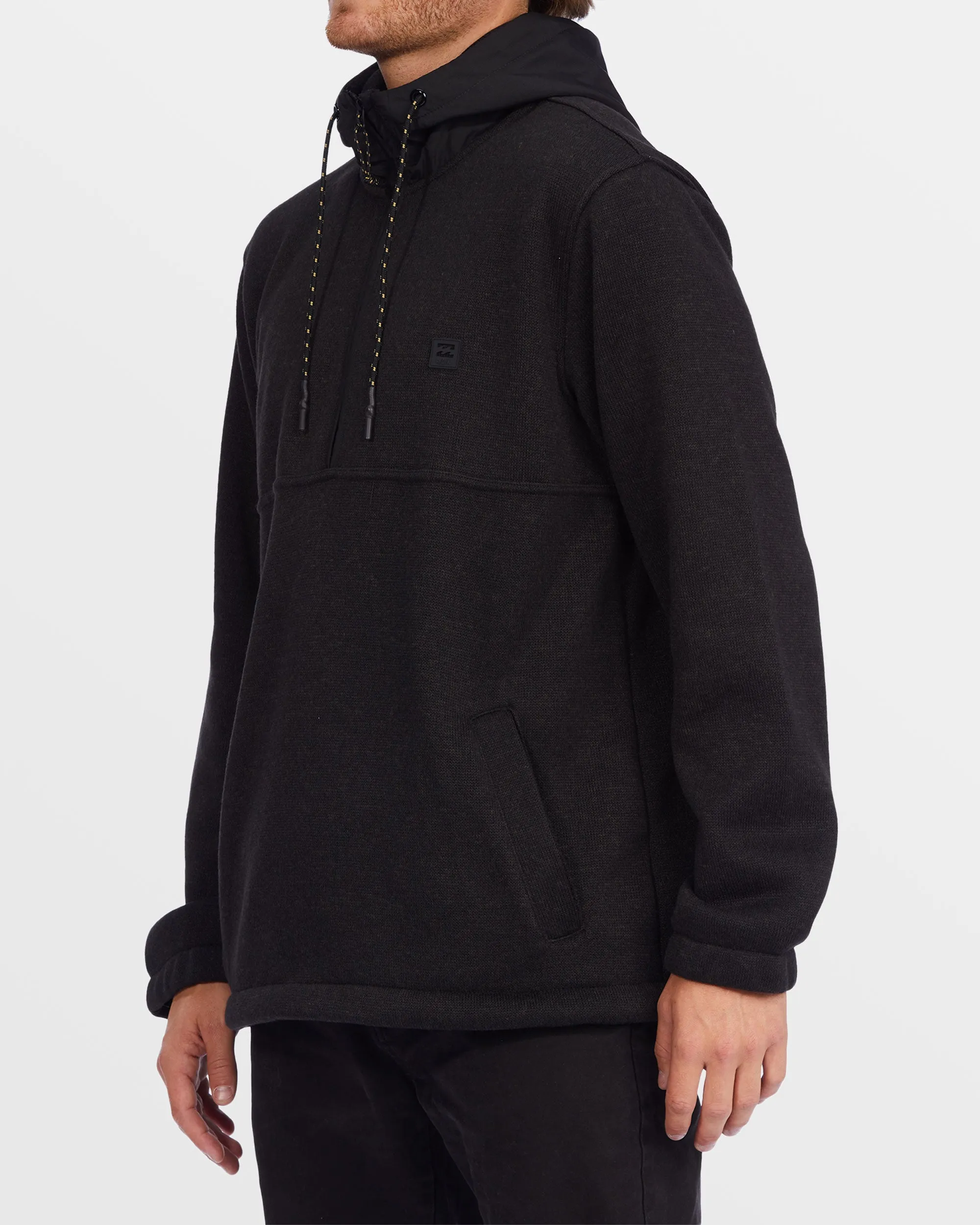 A/Div Boundary Hooded Half-Zip Pullover - Black Heather Billabong
