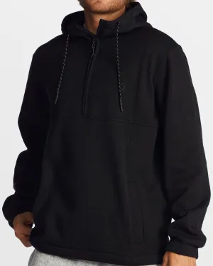 A/Div Boundary Hooded Half-Zip Pullover - Black Heather Billabong