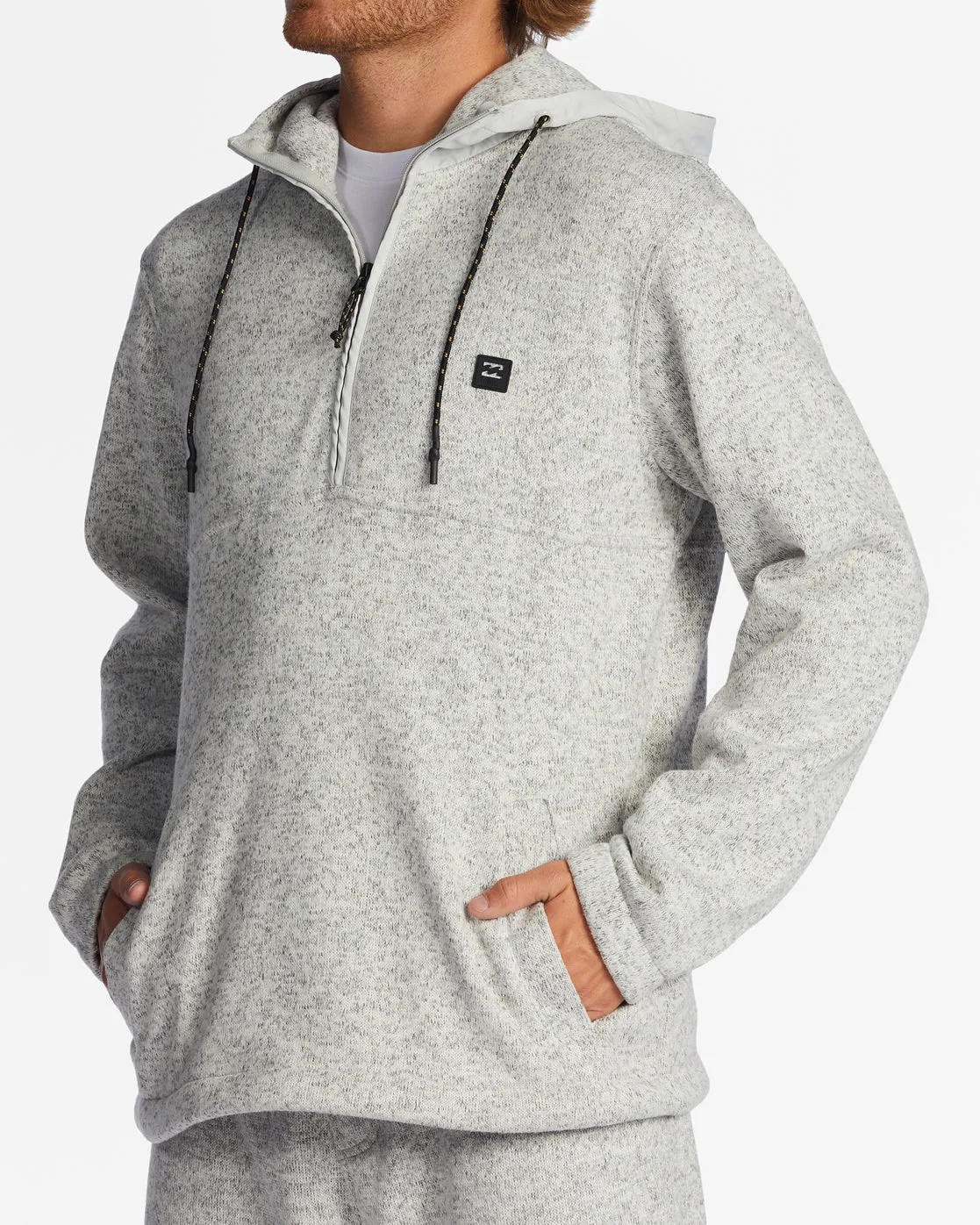 A/Div Boundary Hooded Half-Zip Pullover - Grey Htr Billabong