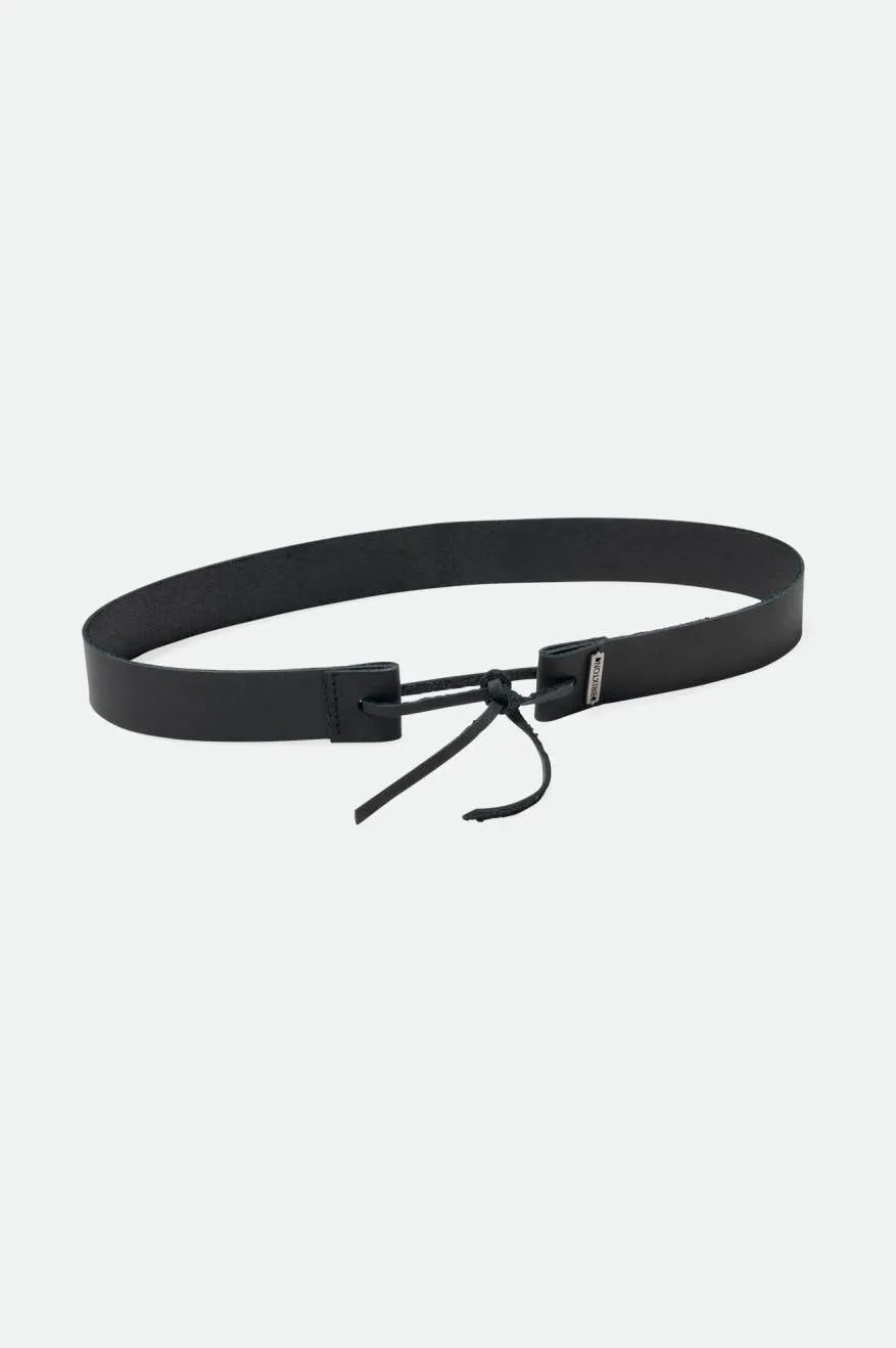 Adjustable Leather Hat Band - Black Brixton