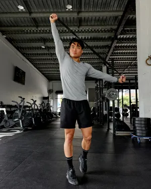 AeroFLX  Seamless Long Sleeve Tee - Lt Grey Marl