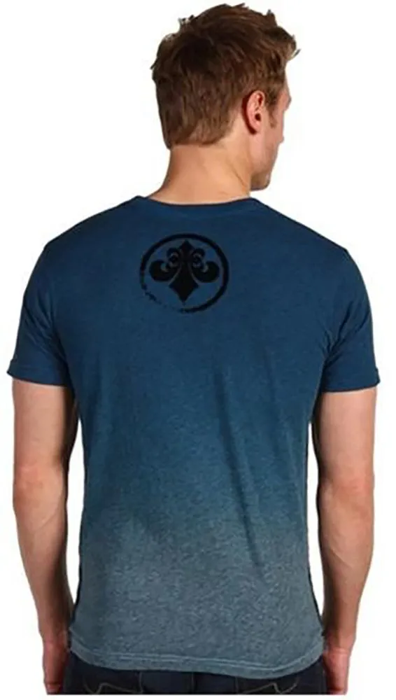 Affliction Employ Mens Tee Shirt Pacific Blue