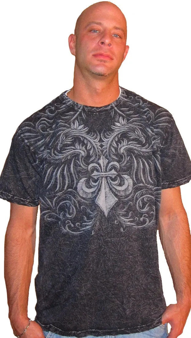 Affliction Mens Auricula Short Sleeve Tee Black