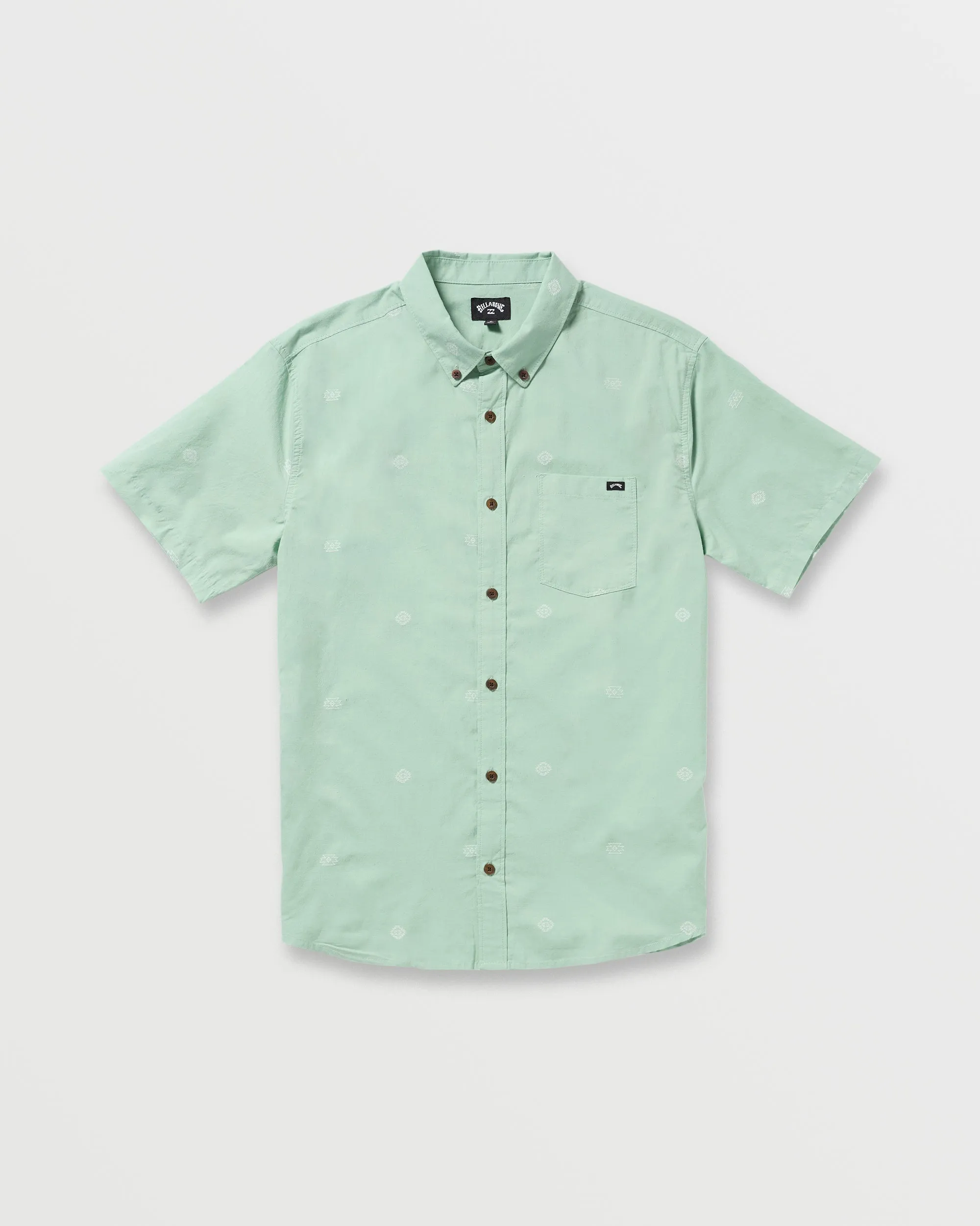 All Day Jacquard Short Sleeve Shirt - Seafoam Billabong