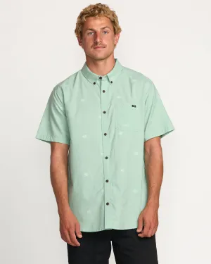All Day Jacquard Short Sleeve Shirt - Seafoam Billabong