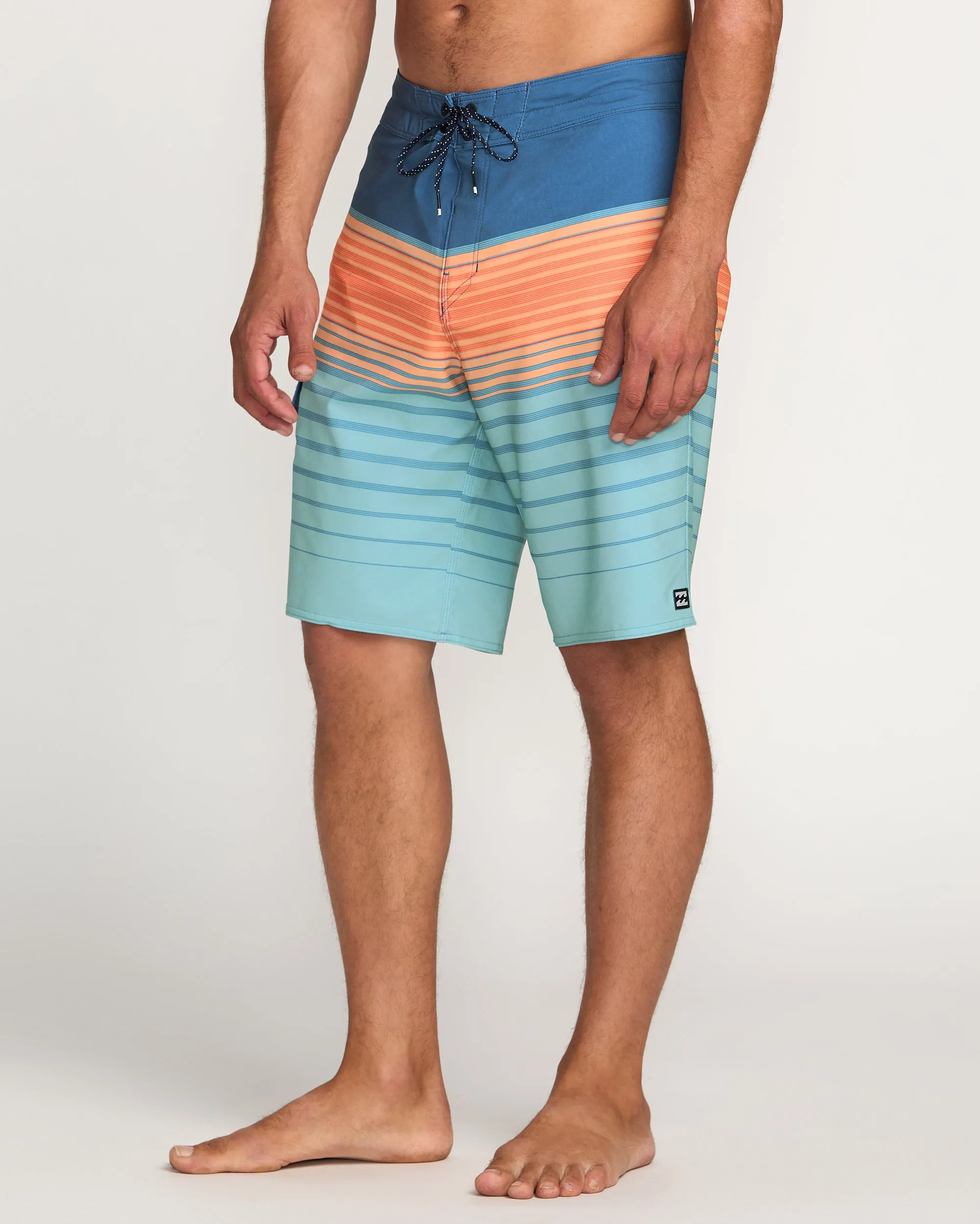 All Day Stripe Pro Performance 20" Boardshorts - Deep Blue Billabong
