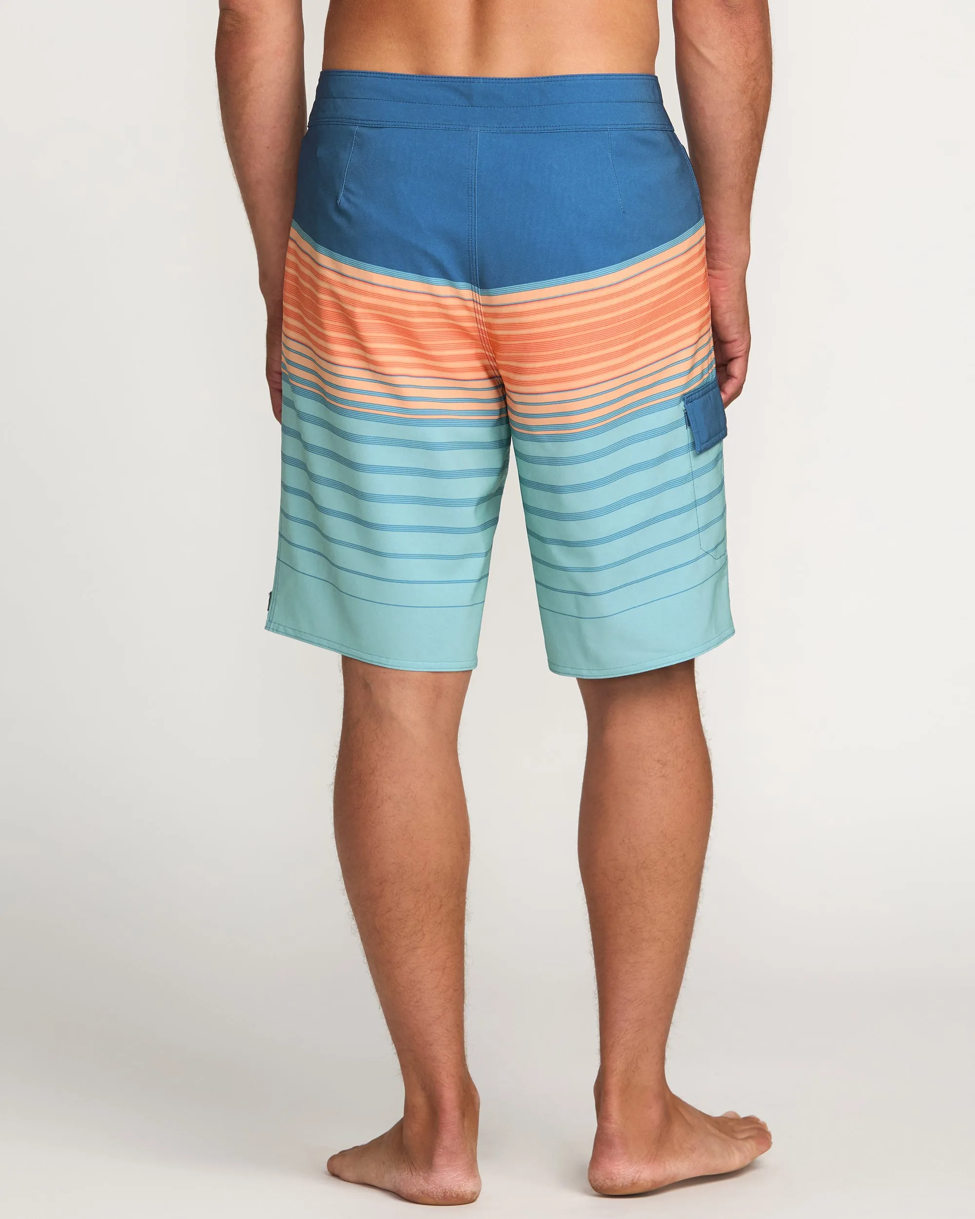 All Day Stripe Pro Performance 20" Boardshorts - Deep Blue Billabong