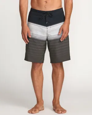 All Day Stripe Pro Performance 20" Boardshorts - Pewter Billabong