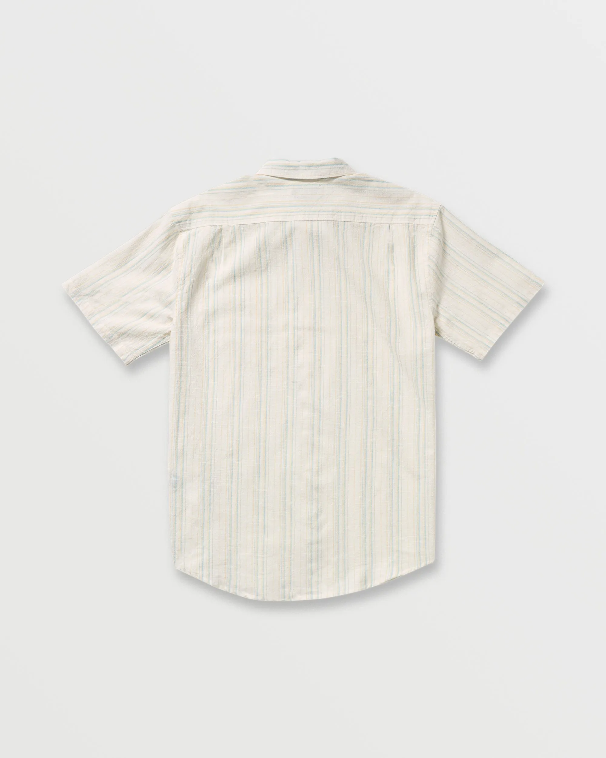 All Day Stripe Short Sleeve Shirt - Off White Billabong