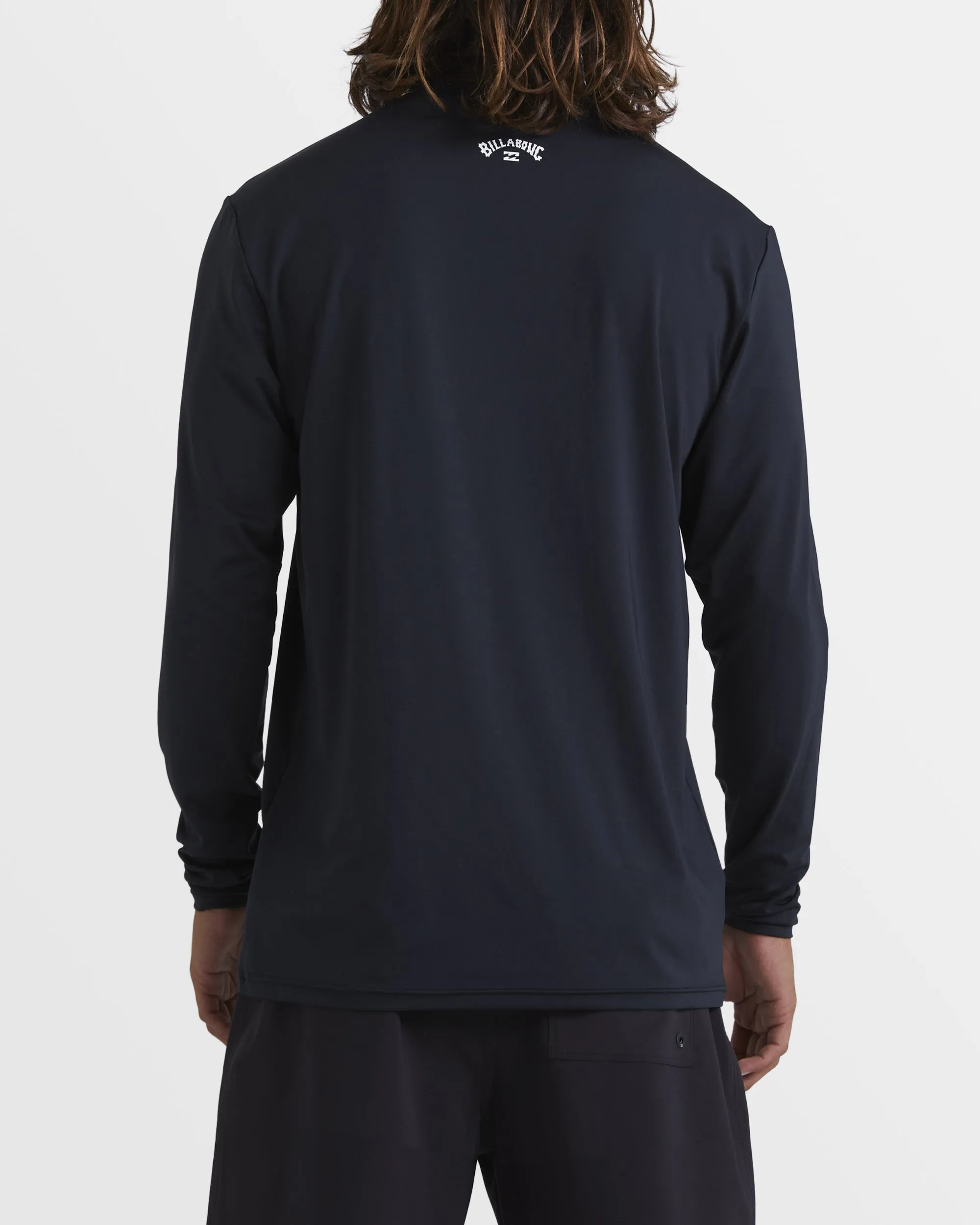 All Day Wave Loose Fit Long Sleeve Surf Tee - Black Billabong