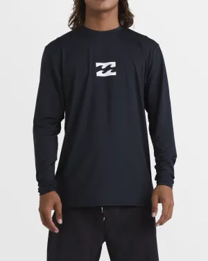 All Day Wave Loose Fit Long Sleeve Surf Tee - Black Billabong