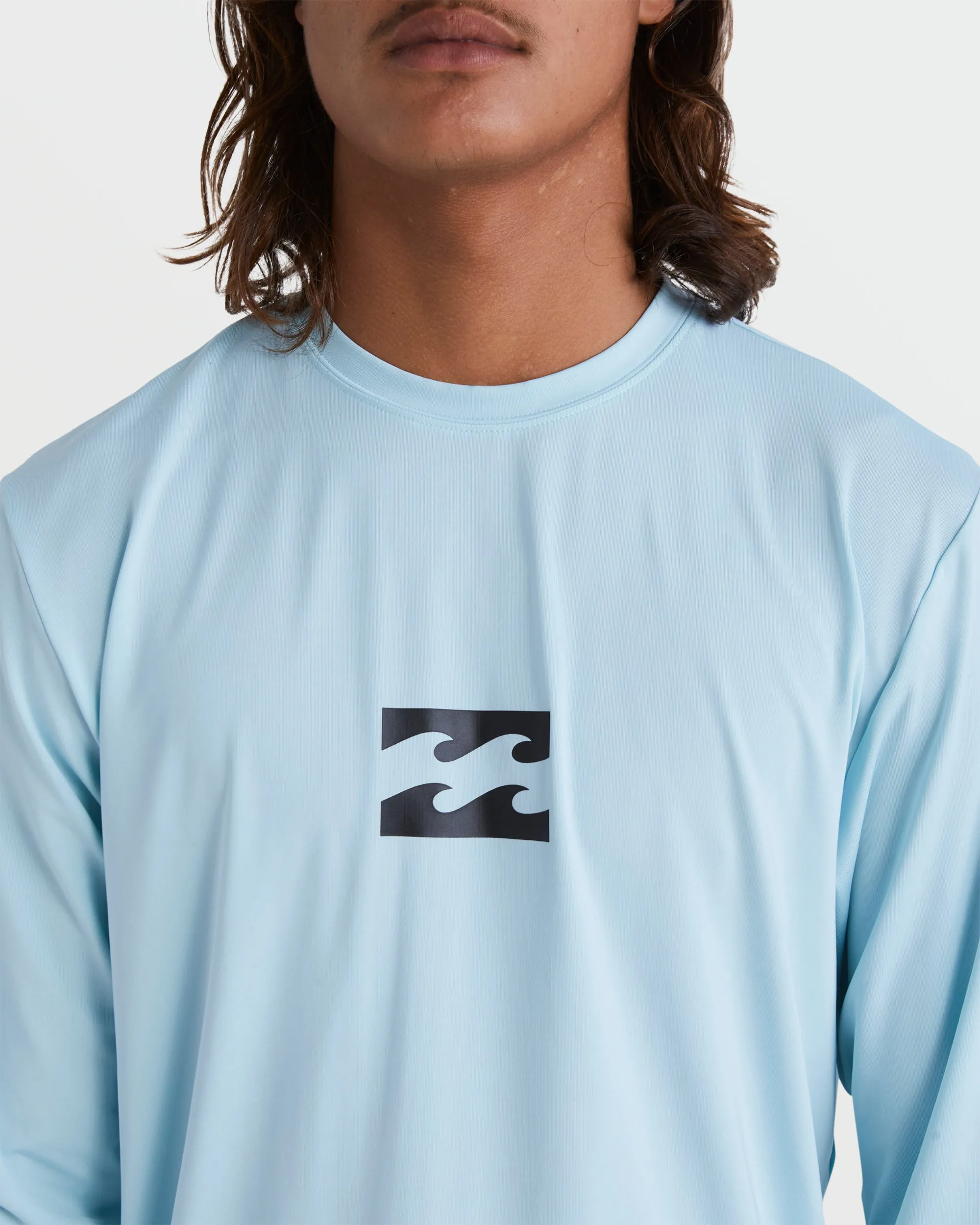 All Day Wave Loose Fit Long Sleeve Surf Tee - Coastal Blue Billabong