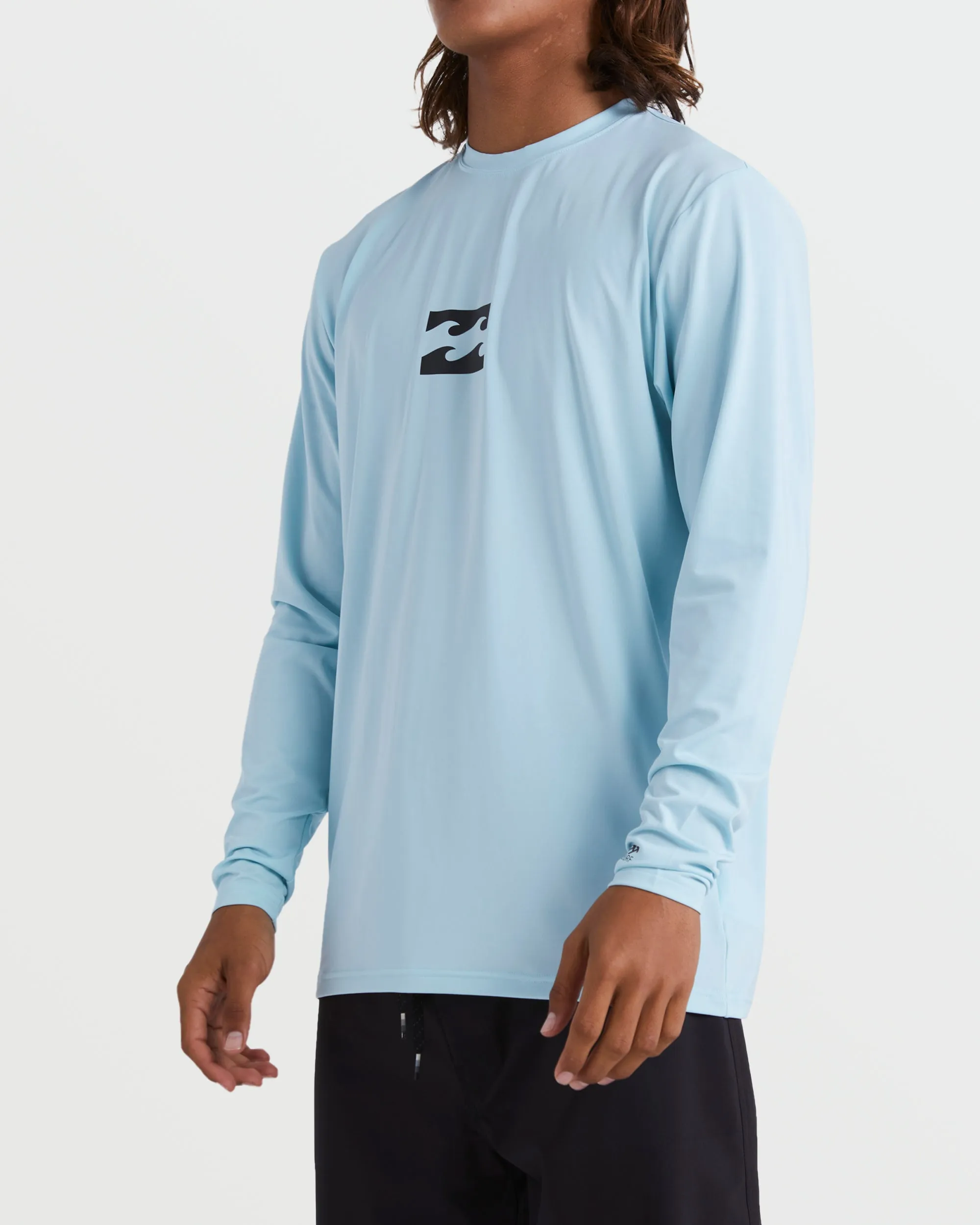All Day Wave Loose Fit Long Sleeve Surf Tee - Coastal Blue Billabong