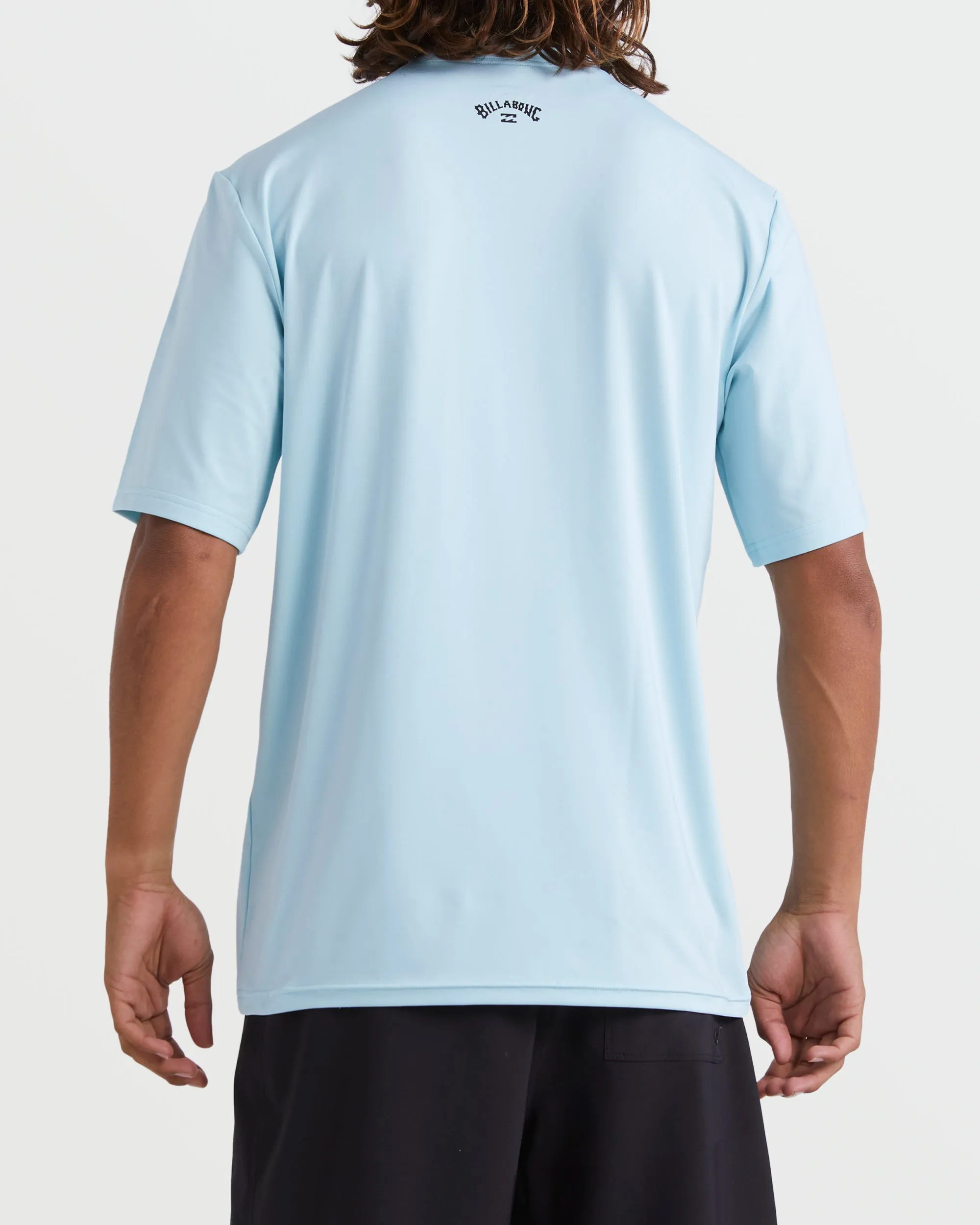 All Day Wave Short Sleeve Rashguard - Coastal Blue Billabong