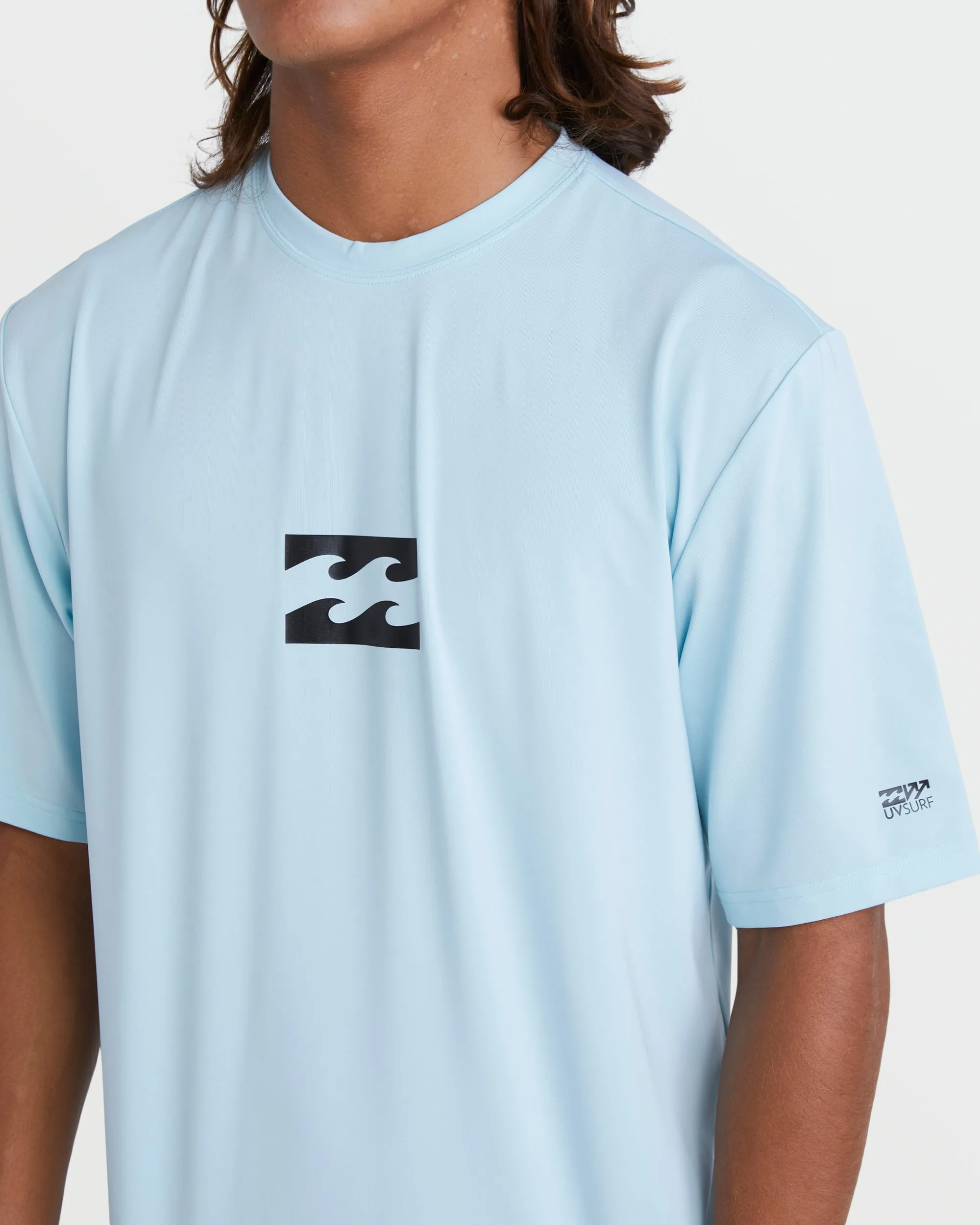All Day Wave Short Sleeve Rashguard - Coastal Blue Billabong
