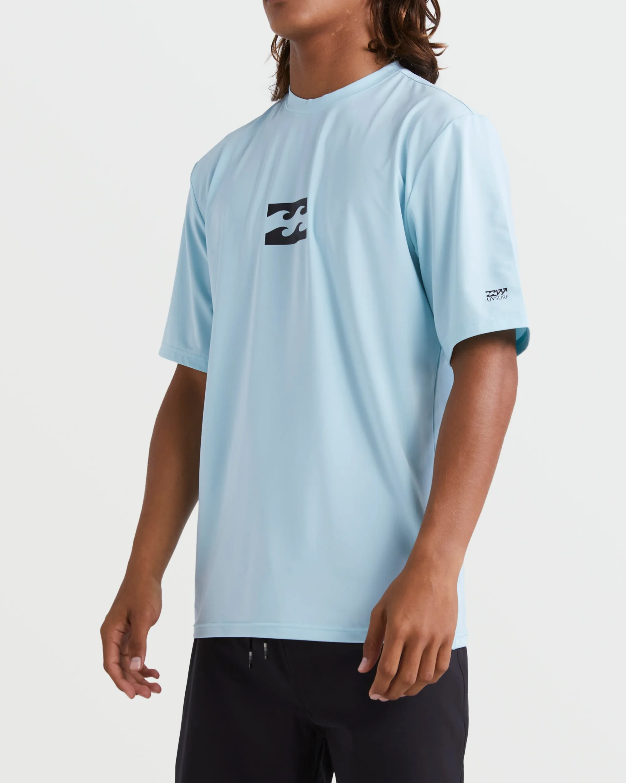All Day Wave Short Sleeve Rashguard - Coastal Blue Billabong
