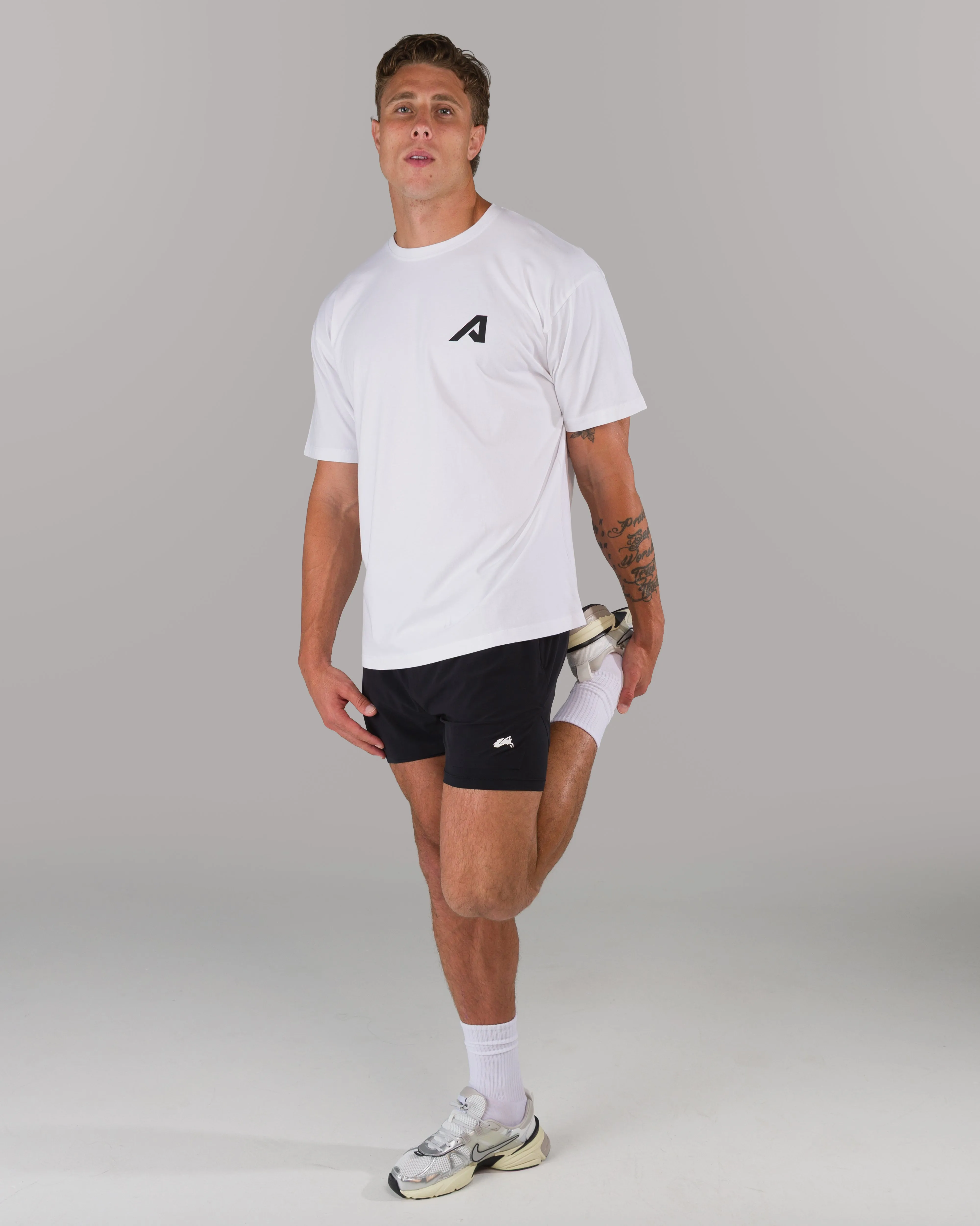 Alpha Tee - White Alphalete Athletics