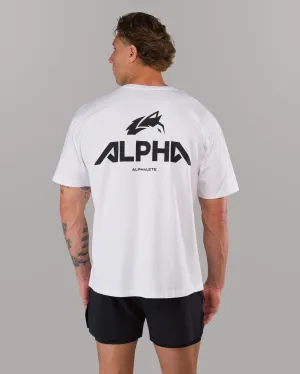 Alpha Tee - White Alphalete Athletics