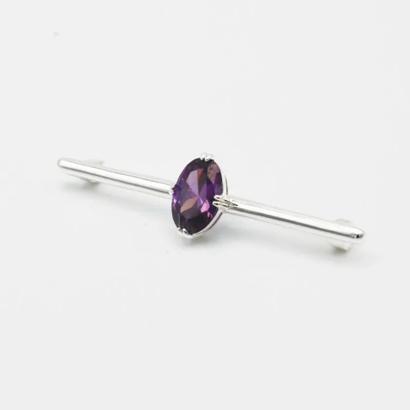 amethyst stock pin