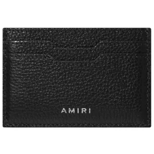 Amiri Black Leather Logo Cardholder