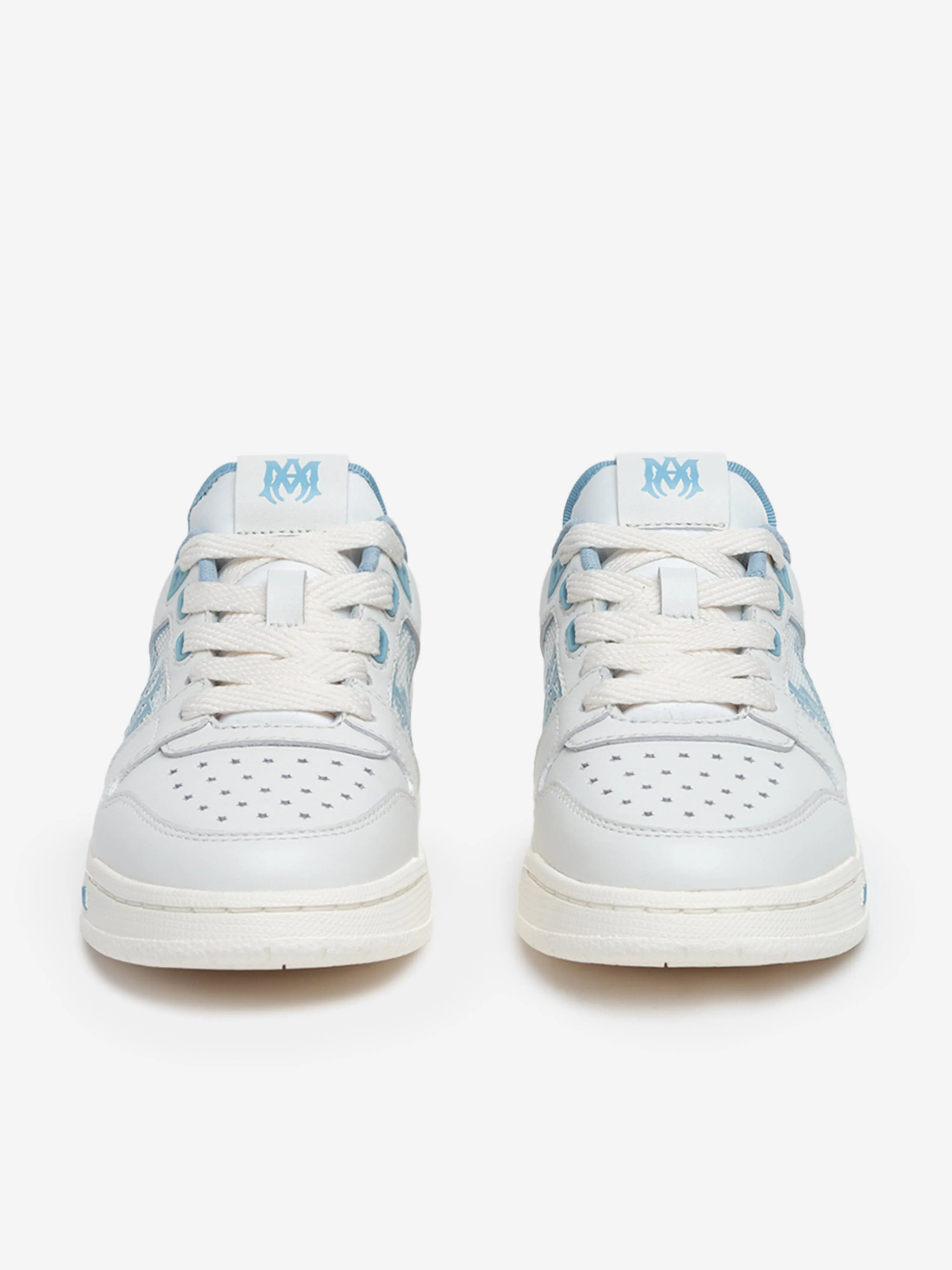 Amiri Kids Leather Classic Low Trainers in Blue