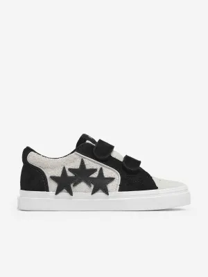 Amiri Kids Leather Sunset Skate Low Trainers in Black