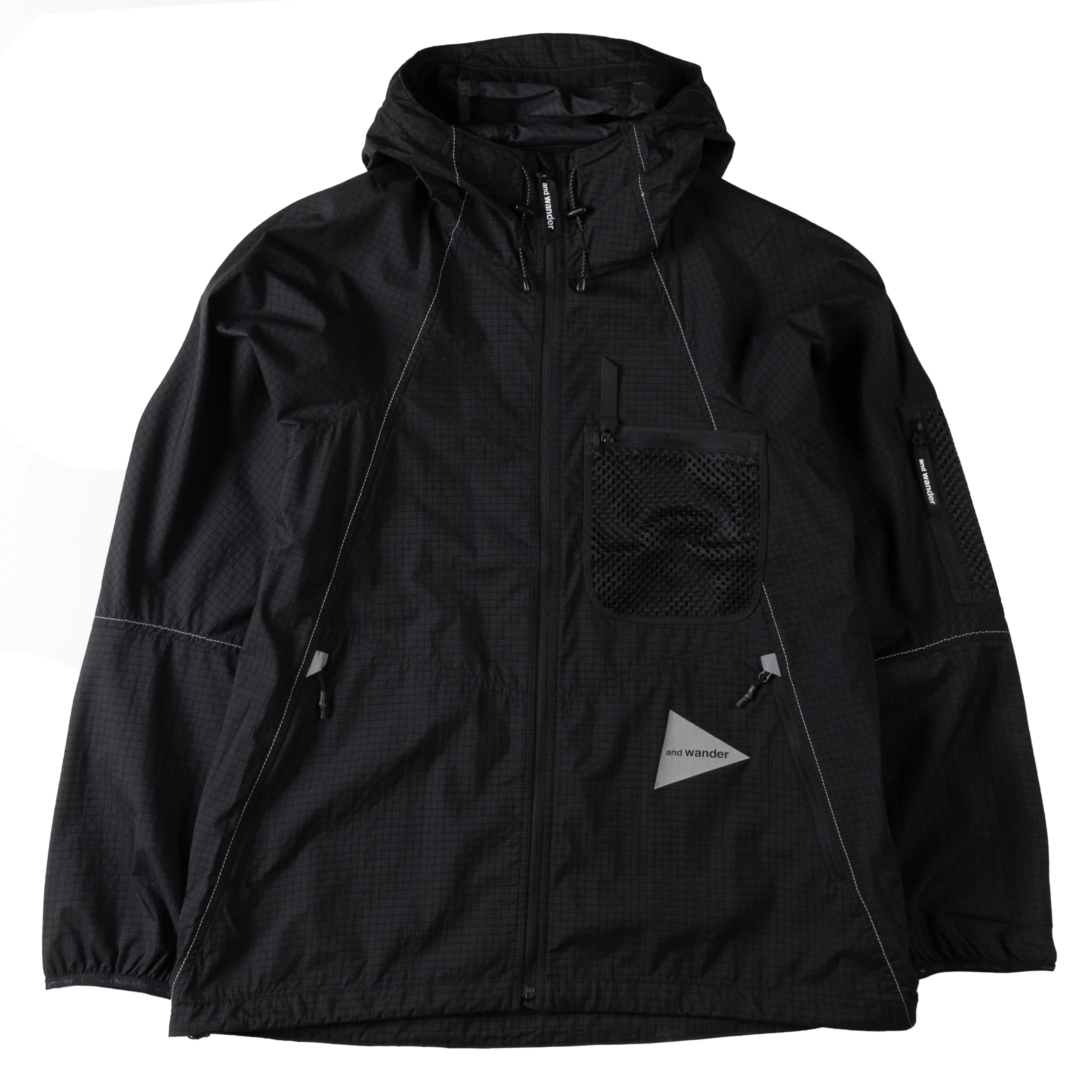 And Wander Breath Rip Hoodie Black