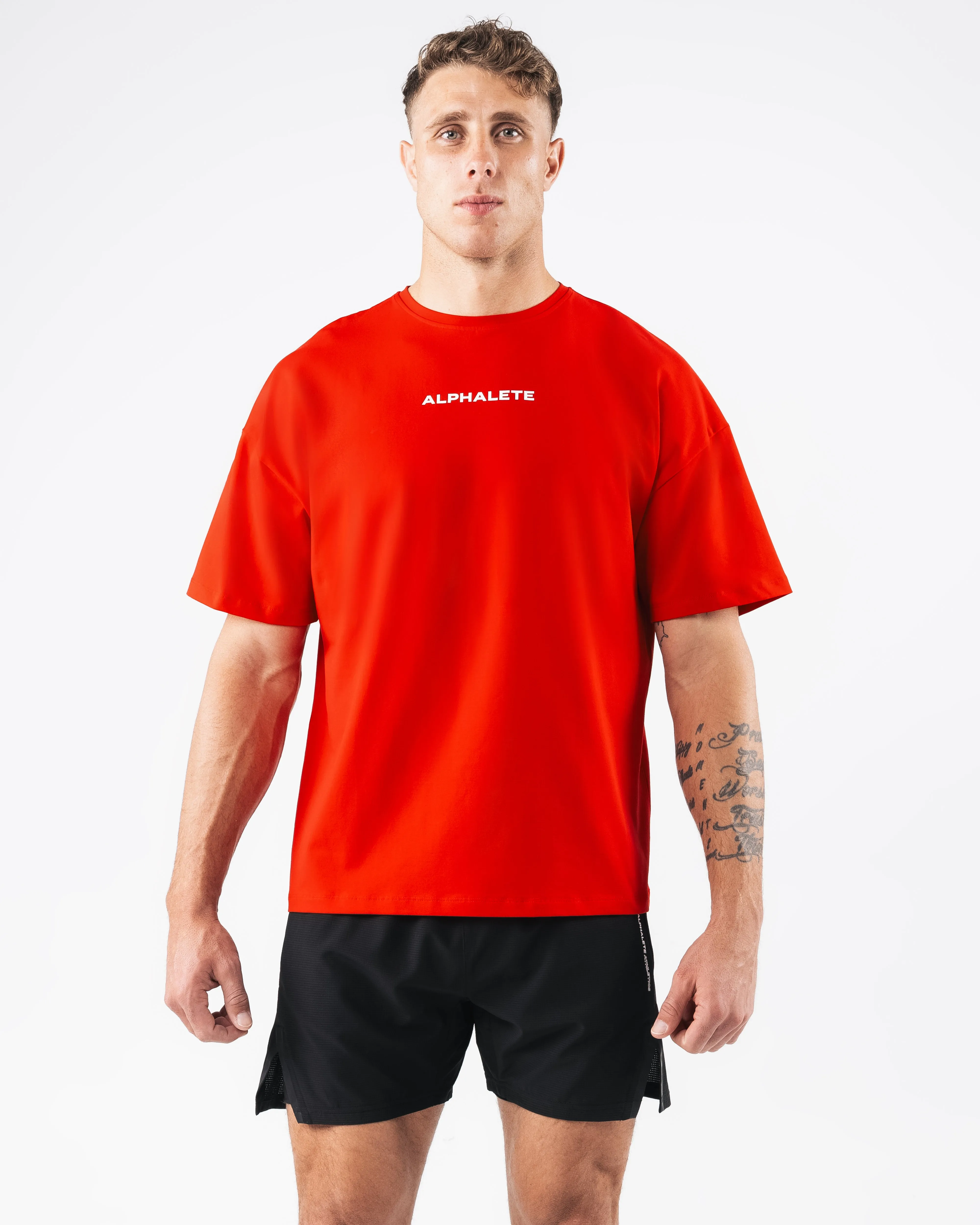 Anniversary Tee - Formula Red Alphalete Athletics