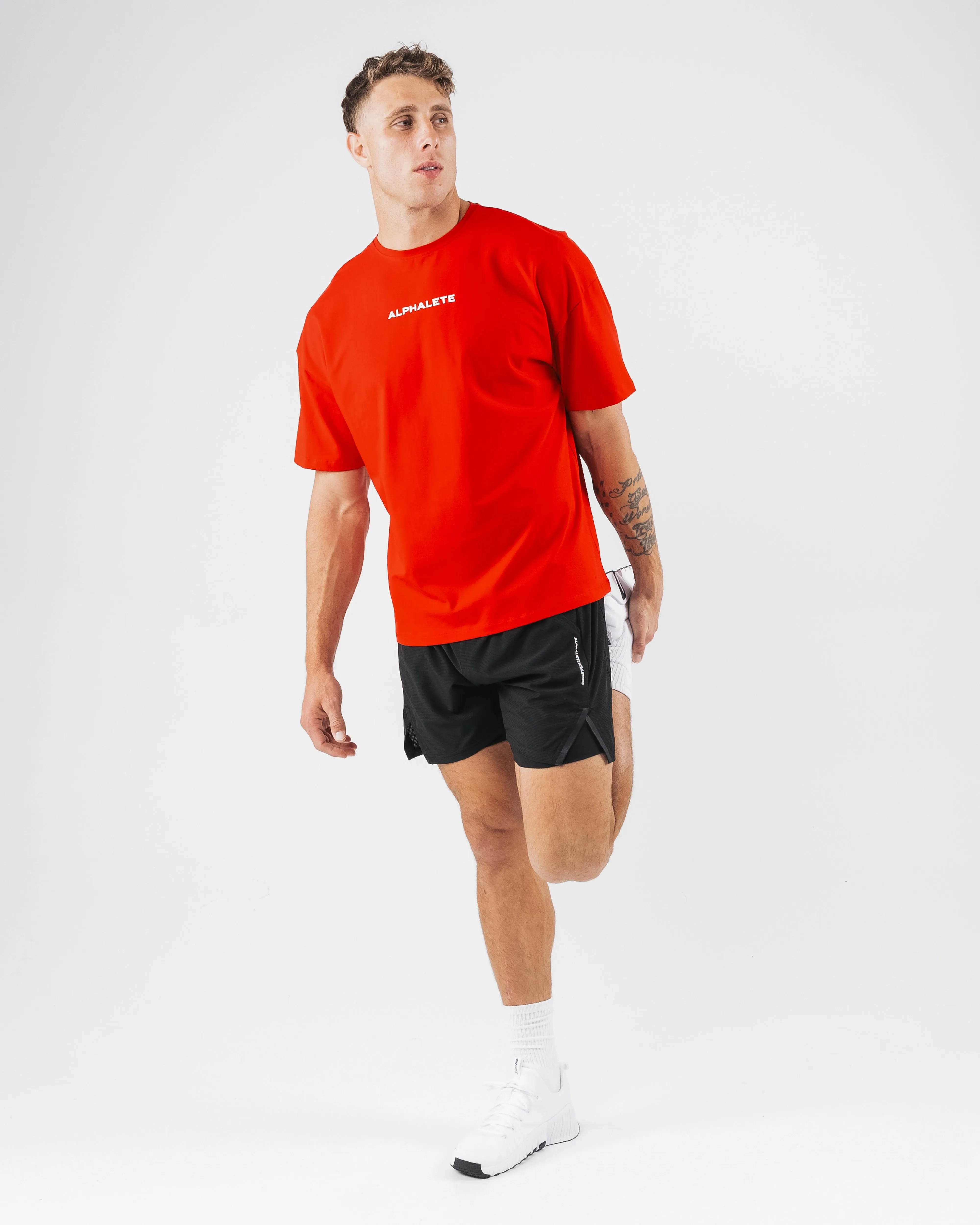 Anniversary Tee - Formula Red Alphalete Athletics