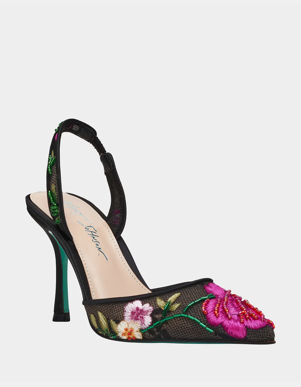 APRIL BLACK MULTI FLORAL Betsey Johnson