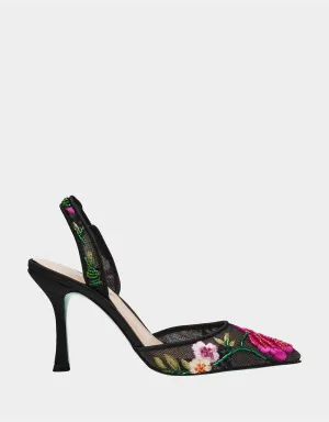 APRIL BLACK MULTI FLORAL Betsey Johnson
