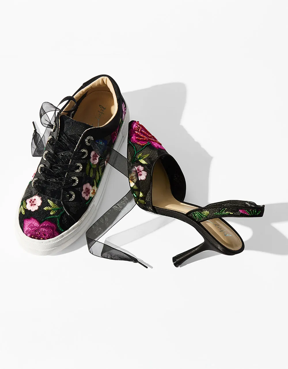 APRIL BLACK MULTI FLORAL Betsey Johnson