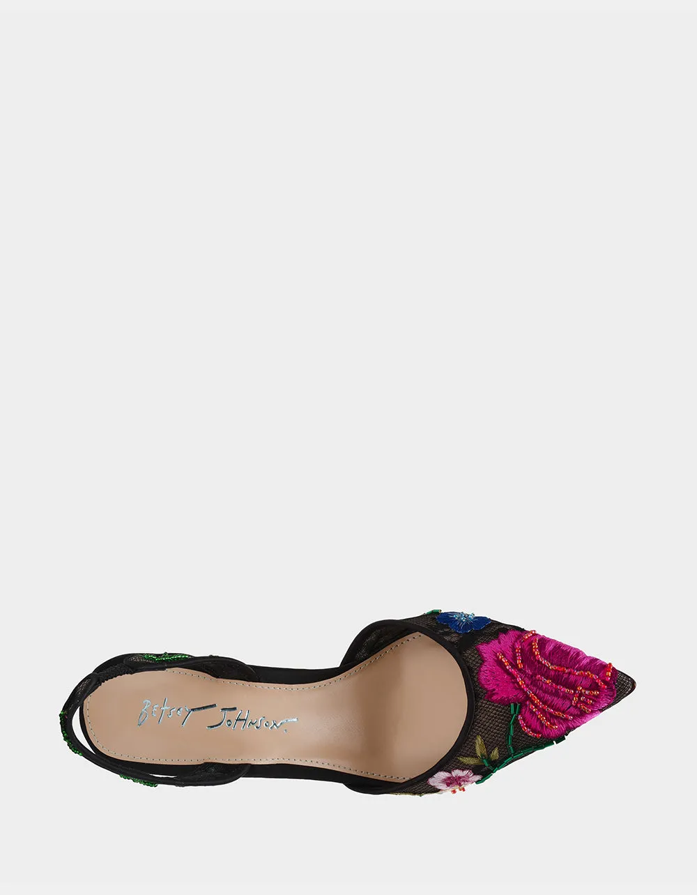 APRIL BLACK MULTI FLORAL Betsey Johnson