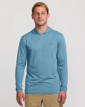 Arch Mesh Long Sleeve Hooded Surf Tee - Bay Blue Billabong