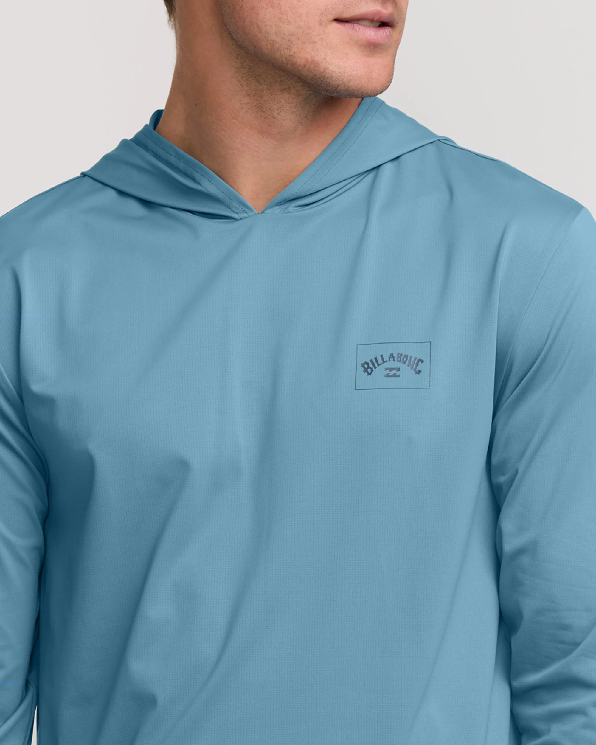 Arch Mesh Long Sleeve Hooded Surf Tee - Bay Blue Billabong