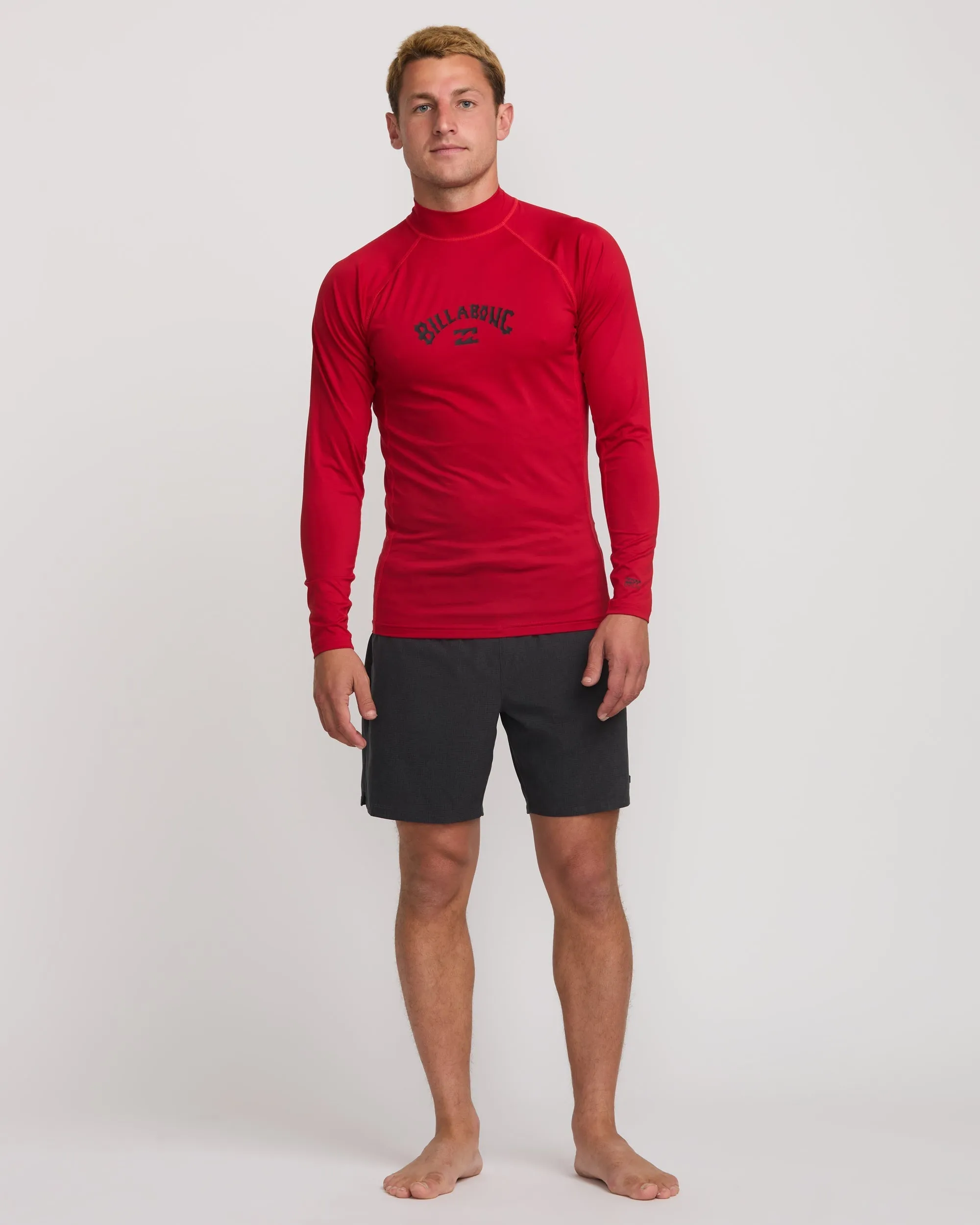 Arch Performance Fit Long Sleeve Rashguard - Scarlet Billabong