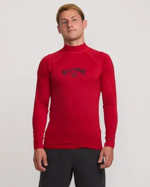Arch Performance Fit Long Sleeve Rashguard - Scarlet Billabong