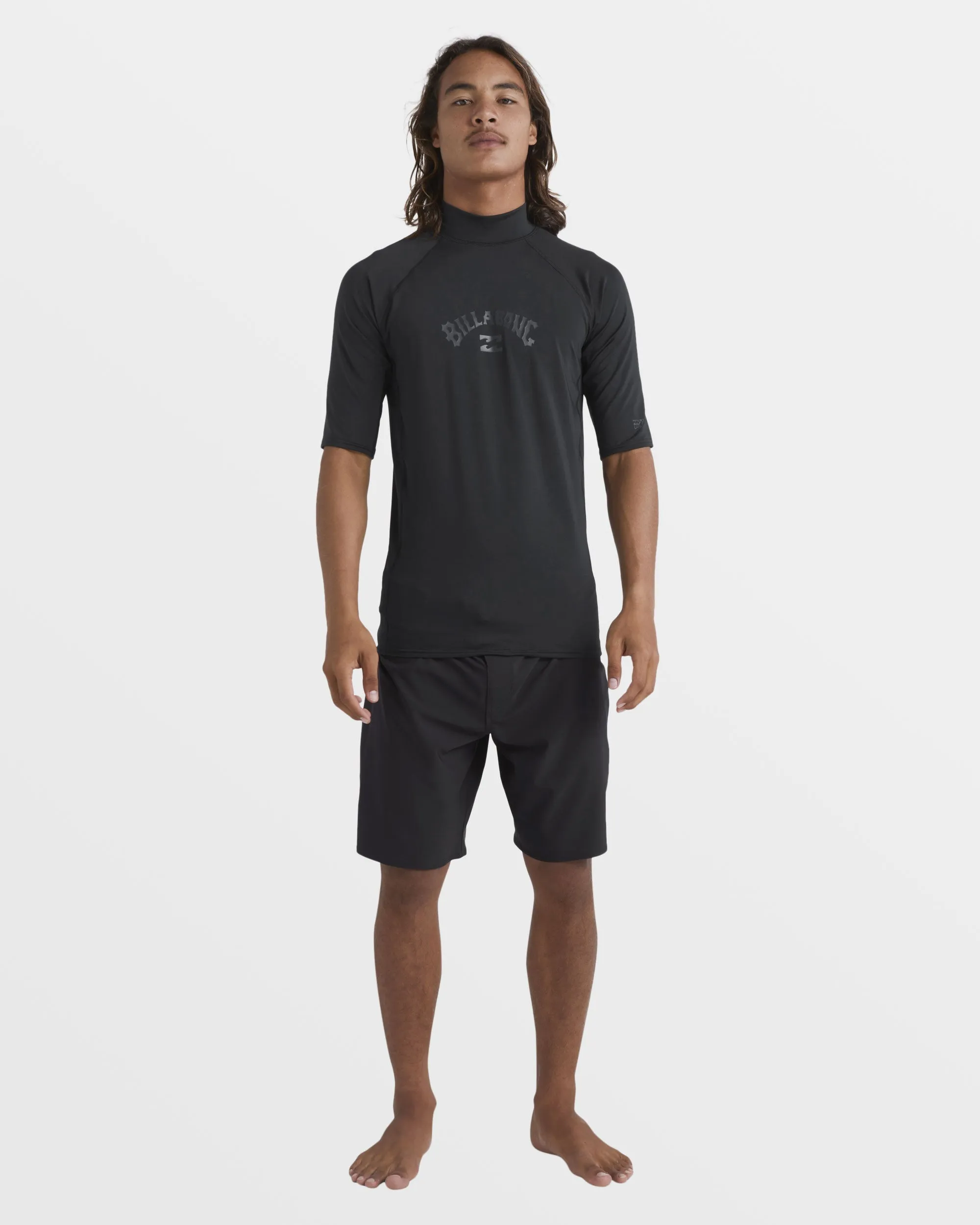 Arch Performance Fit Short Sleeve Rashguard - Black Billabong