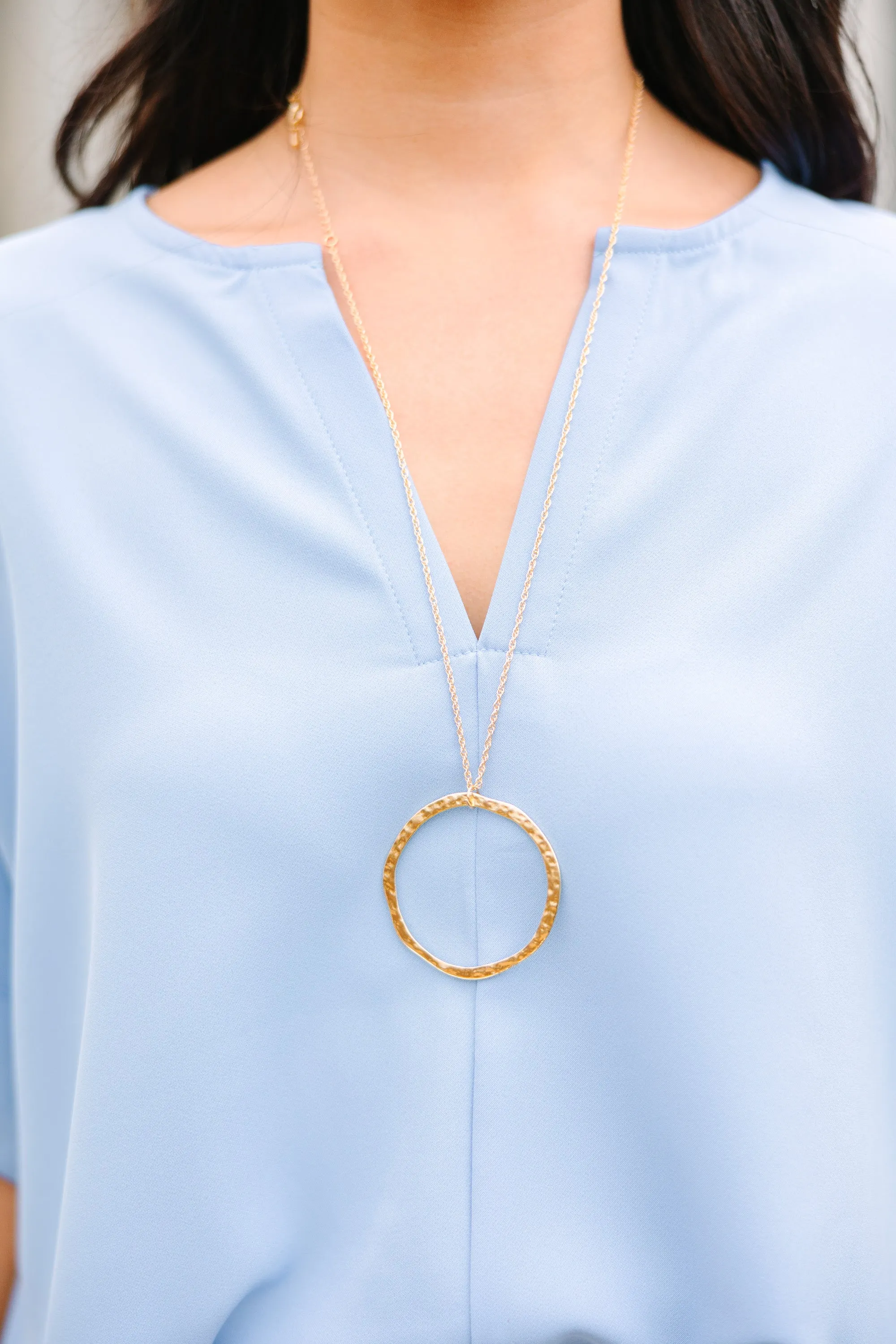 As Always Gold Pendant Necklace