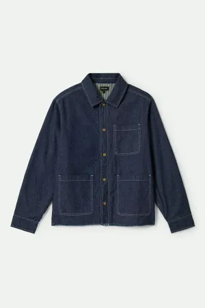 Assembly Reversible Chore Jacket - Indigo/Pine Needle/Whitecap Brixton