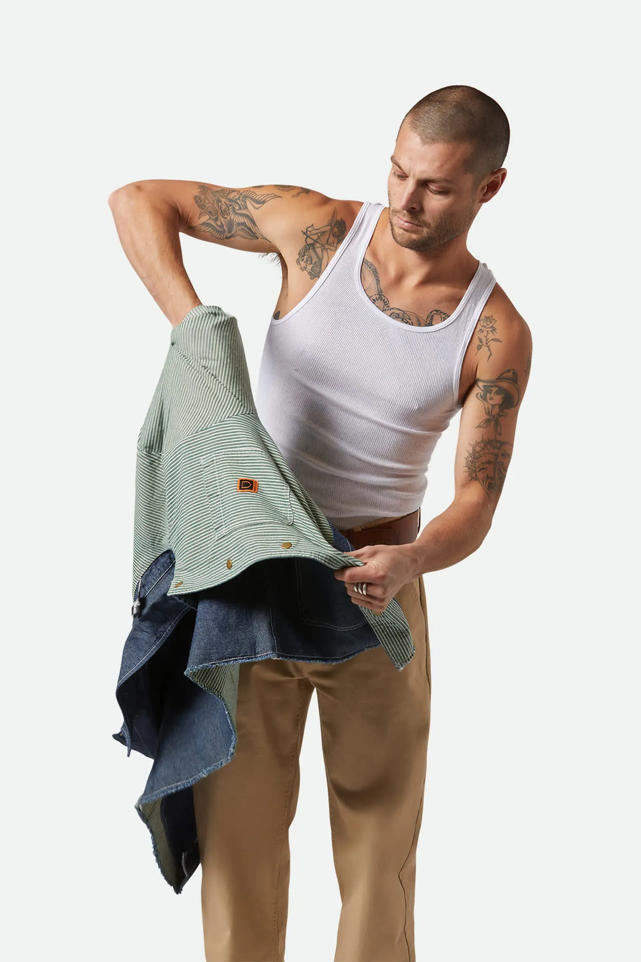 Assembly Reversible Chore Jacket - Indigo/Pine Needle/Whitecap Brixton